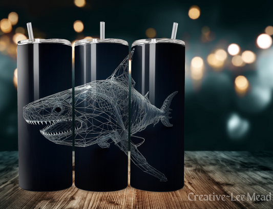 Shark Art 20oz Tumbler