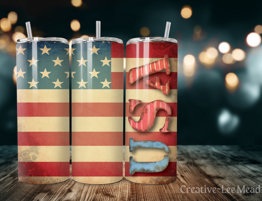 USA Flag 20oz Tumbler