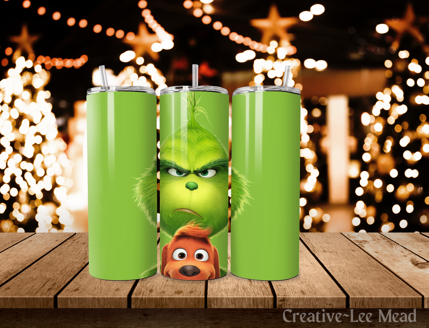 Holiday Movie Character Themed Christmas Tumbler with Lid and Metal Straw, Christmas Travel Cup