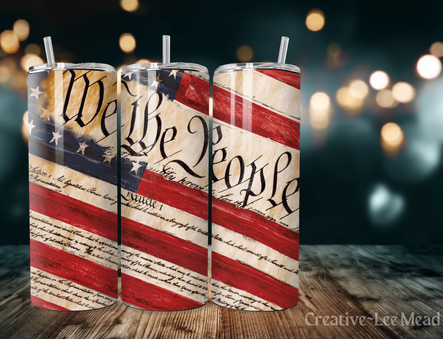 We The People US Flag 20oz Tumbler