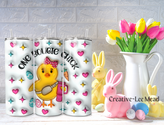 3D One Bougie Chick 20oz Easter Tumbler