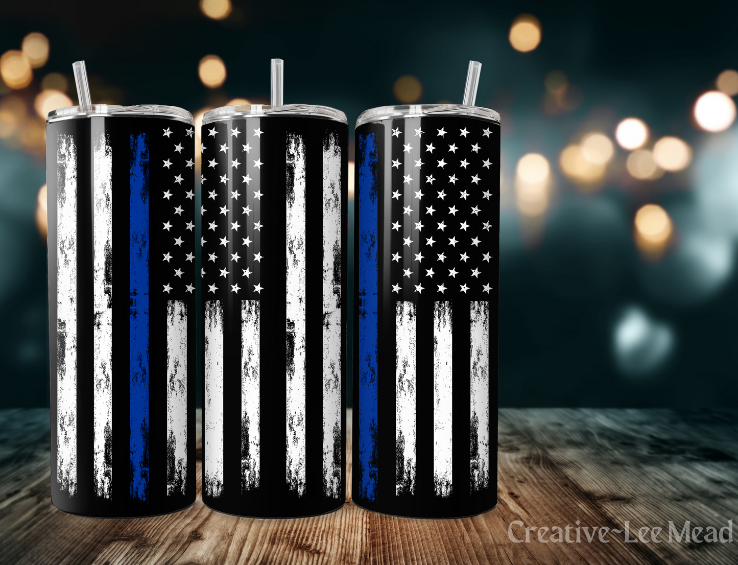 Copy of US Police Flag 20oz Tumbler