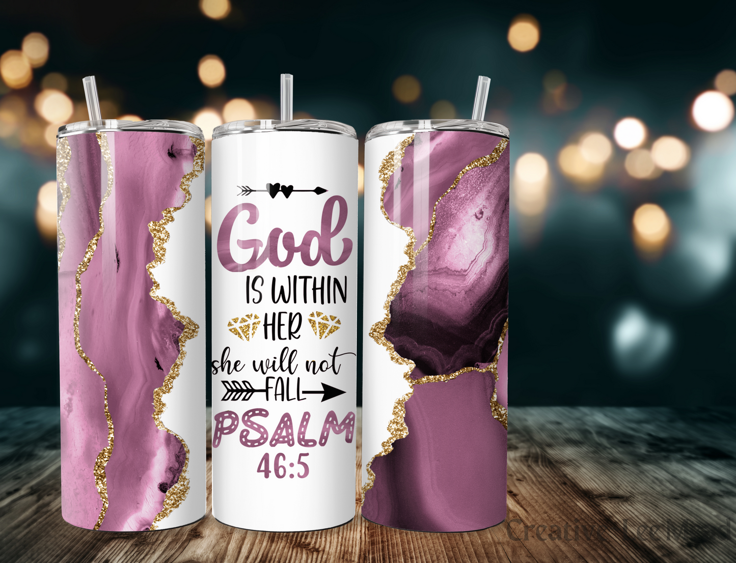 God is Within Her She Will Not Fall 20oz Tumbler