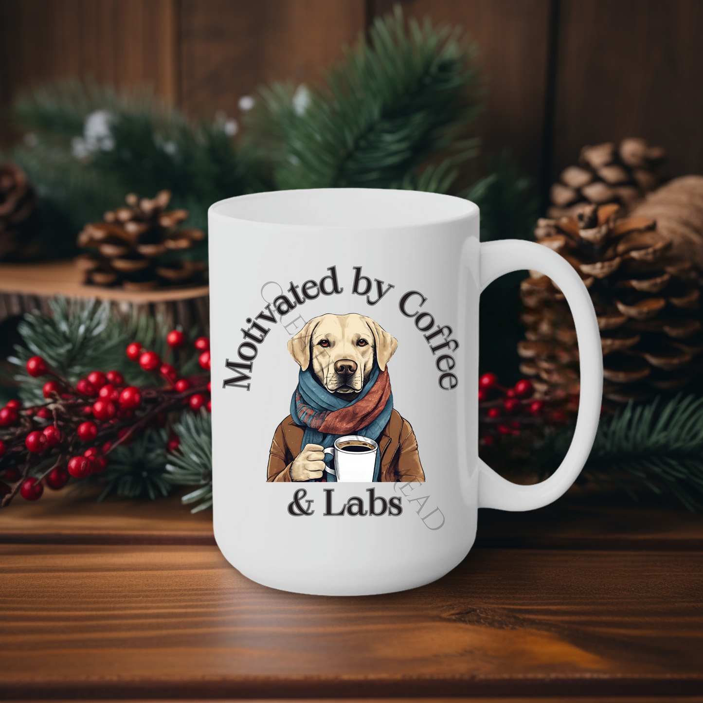 Motivated by Coffee & Labs 15oz Mug