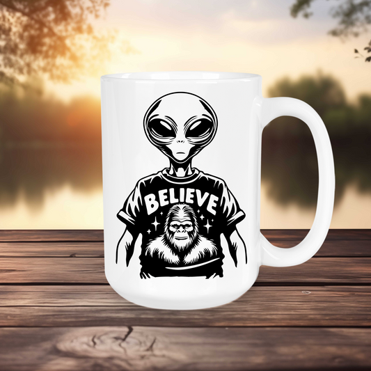 Alien Believe in Bigfoot