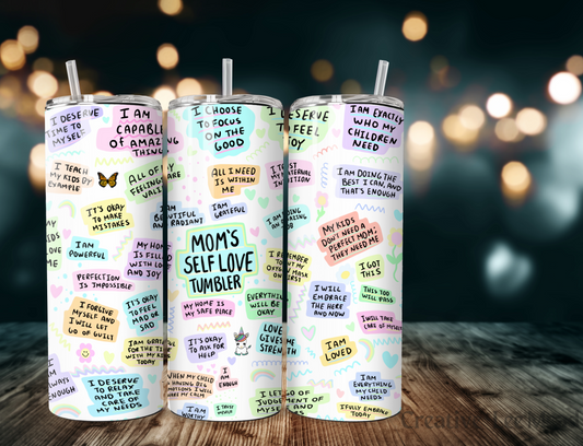 Mom's Self Love Affirmation 20oz Tumbler